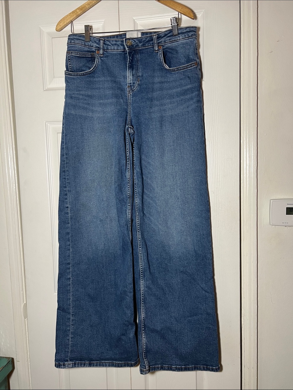 Reformation Greta Super Stretch Low Rise Wide Leg Jeans Women’s 31